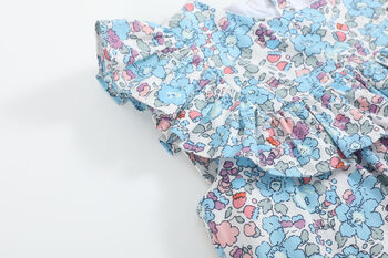 Edith Blue Floral Dress, 6 of 9
