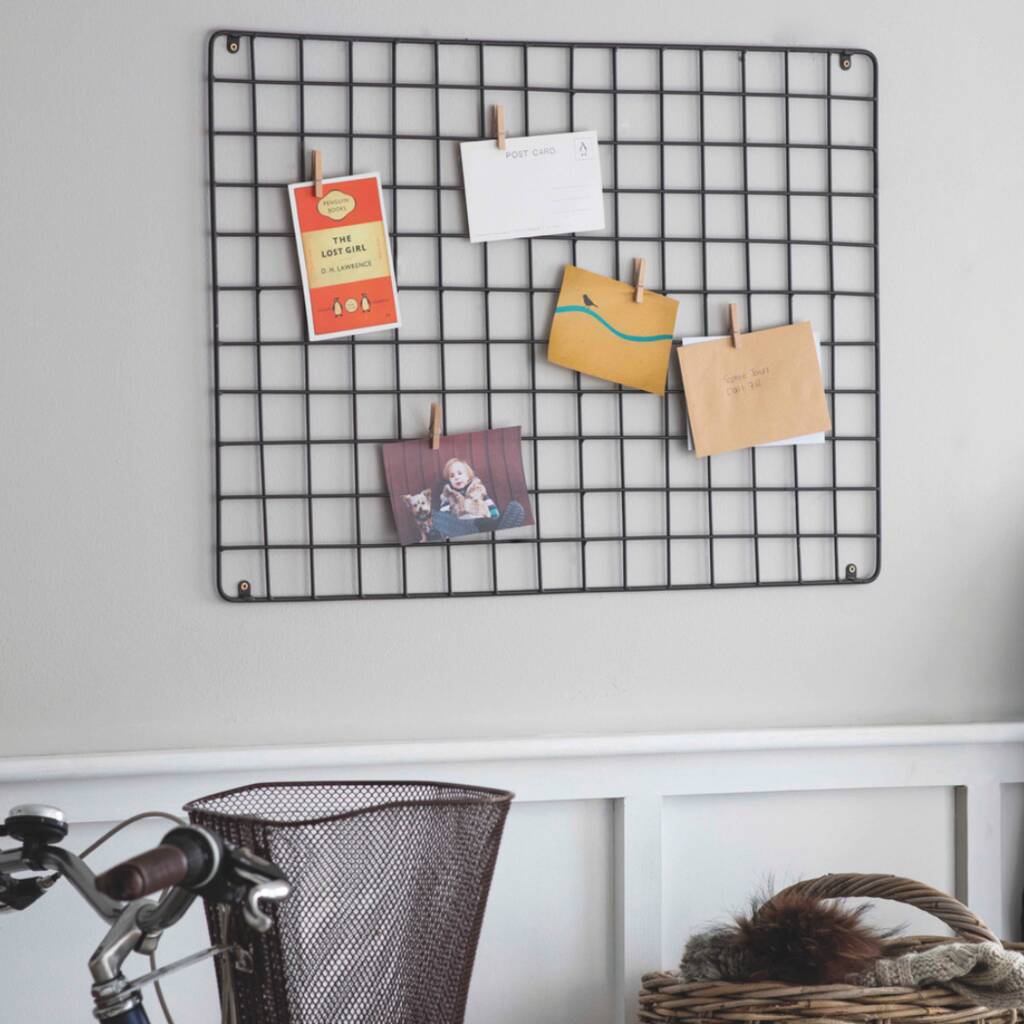Metal Wirework Memo Board Various Sizes By Attic Room