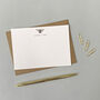 Personalised Bee Correspondence Cards, thumbnail 1 of 4