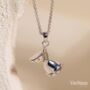 Hourglass Roman Numeral Gold Vermeil, Sterling Silver Necklace, thumbnail 1 of 12