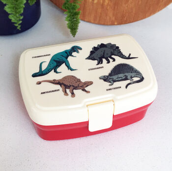 Children's Dinosaur Lunch Box And Tray, 7 of 7