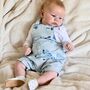 Dotty Fish White Stars Soft Leather Baby Shoes With Barefoot Soles, thumbnail 3 of 8