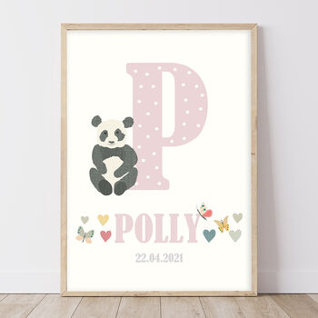 Personalised Initial And Name Childrens Print, 9 of 9
