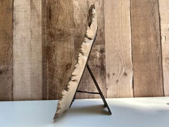 Oval Taupe Photo Frame 6x4 Floral Picture Frame Gift, 3 of 9