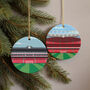 Any Football Stadium Illustrated Christmas Decoration, thumbnail 1 of 8