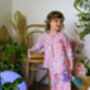 Girls Pink Unicorn / Magical Pony Cotton Pyjama Set, thumbnail 3 of 8