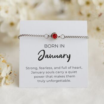 Personalised Birthstone Bracelet For Her, Birthday Gift, 12 of 12