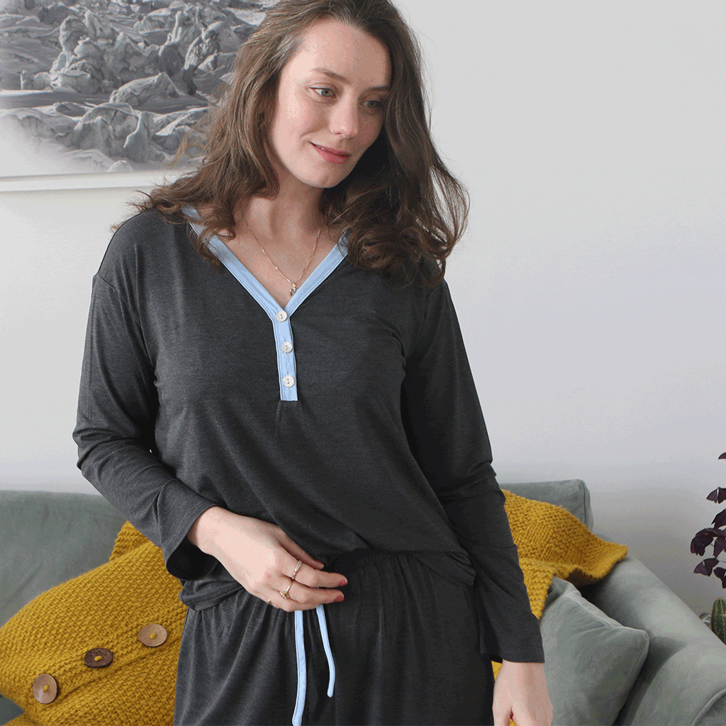 Soft Personalised Bamboo Pyjama Gift Set For Women, 5 of 10