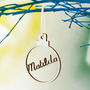 Personalised Name Christmas Bauble, thumbnail 5 of 10