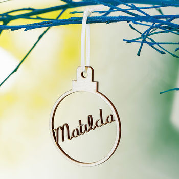 Personalised Name Christmas Bauble, 5 of 10