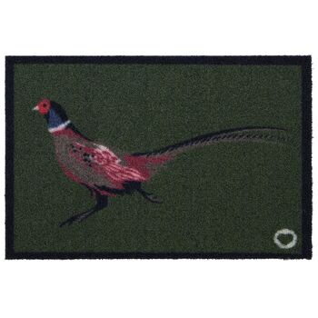 Hug Rug Outdoor Pheasant Green Two Door Mat, 5 of 5