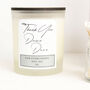Personalised Thank You Soy Wax Scented Candle, thumbnail 1 of 10