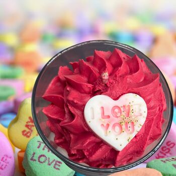 Luxury Whipped Wax Valentine's Day Candle Dark Opium, 7 of 7