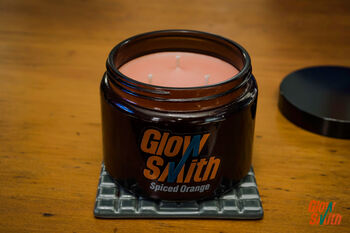 Amber Glow Luxury Jar Candle – Spiced Orange | Industrial Smoked Glass | Long Burn | Christmas Gift For Her, 6 of 6