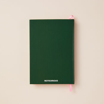 Hardback Notebook With Gold Foiling In Green, 3 of 8