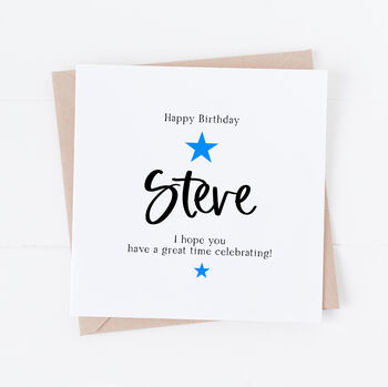 Personalised Male Birthday Card For Him, 2 of 4