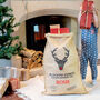 Personalised Christmas Sack With Felt Nose, thumbnail 3 of 8