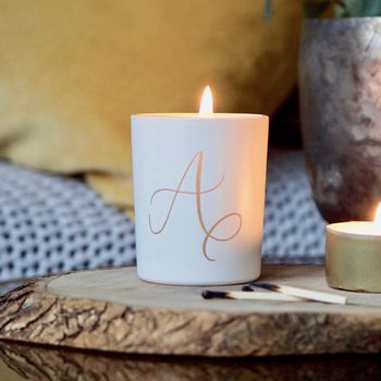 Calligraphy Initial Scented Votive, 2 of 3