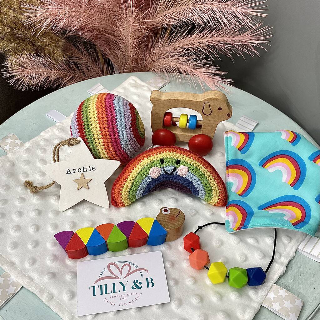 Bespoke Rainbow Baby Gift Sensory Play By Tilly & B ...