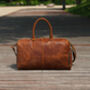 Genuine Leather Gym Bag With Shoes Strorage, thumbnail 8 of 12