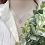 Sterling Silver Open Heart Pendant Necklace, thumbnail 2 of 3