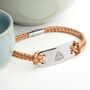 Personalised Men's Celtic Trinity Statement Bracelet, thumbnail 8 of 12