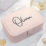 Personalised Blush Pink Jewellery Case, thumbnail 1 of 6