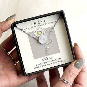 Birth Flower Necklace Gift For Her, 5 of 12