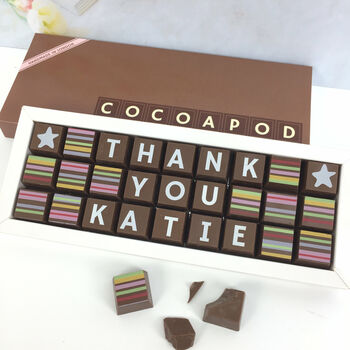 Personalised Chocolates In A Medium Box, 7 of 10