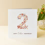 Love Hearts Cotton 2nd Anniversary Card, thumbnail 1 of 3