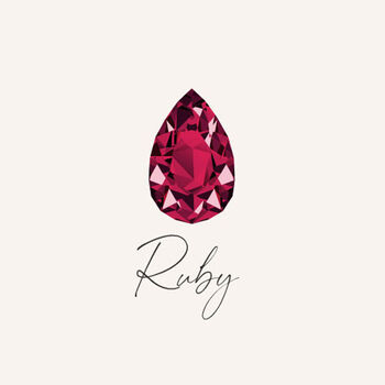 July Birthstone Ruby Sterling Silver Necklace, 7 of 11