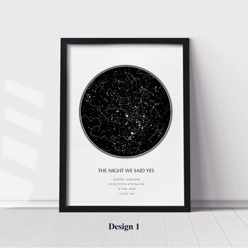 Personalised Star Map Print, 3 of 9