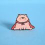Super Pig Enamel Pin | Cute Pin Badges, thumbnail 2 of 5