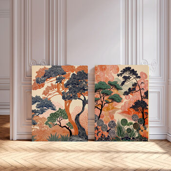 Set Of Two Japanese Ancient Forest Art Prints, 2 of 4