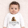 Personalised First Father’s Day Bear Baby Outfit, thumbnail 1 of 7