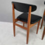 Four 1970’s Mid Century Dining Chairs By Schreiber, thumbnail 6 of 7