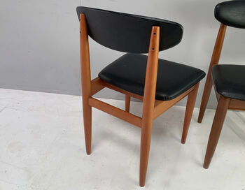 Four 1970’s Mid Century Dining Chairs By Schreiber, 6 of 7