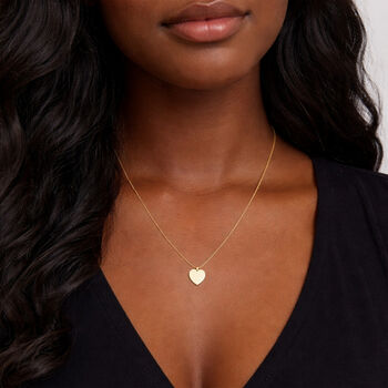 Personalised Solid 9ct Gold Heart Disc Pendant Necklace, 2 of 10