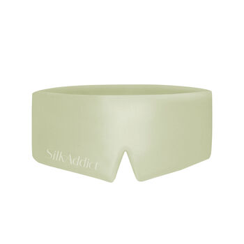 Silk Addict 100% Mulberry Silk Sleep Mask Olive Green, 4 of 5