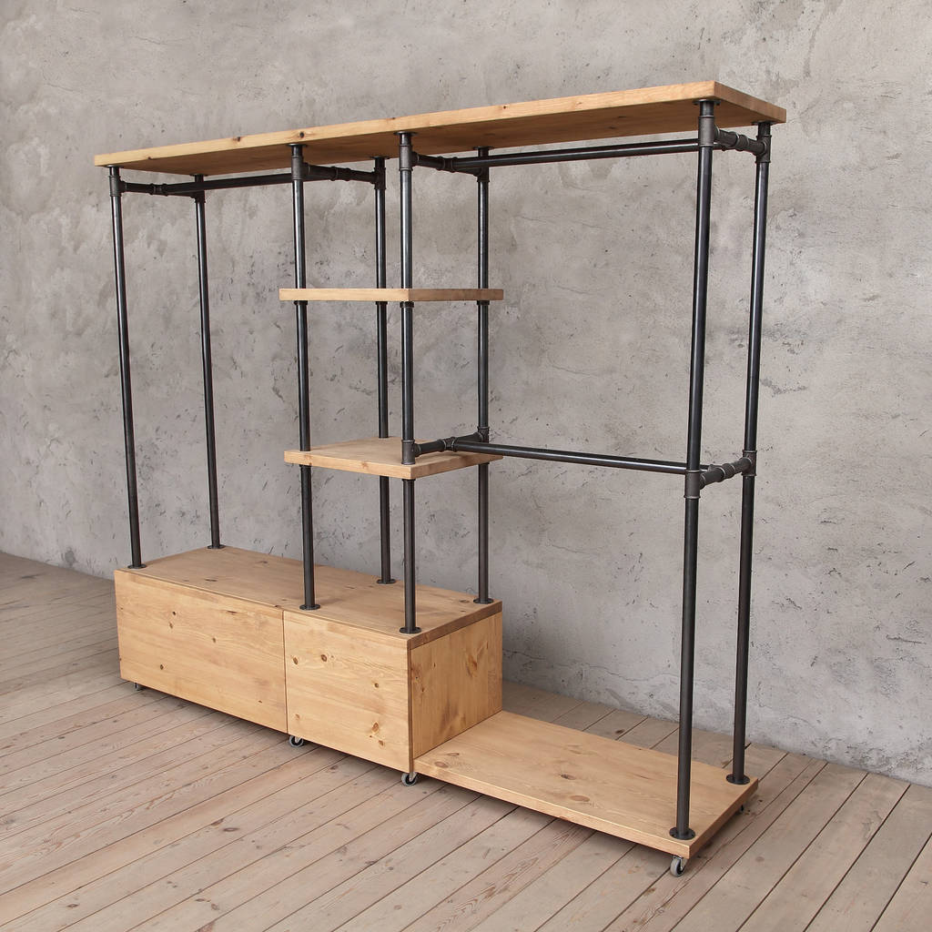 India Industrial Shelving Unit By Cosy Wood | notonthehighstreet.com