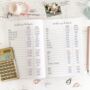 Wedding Planner | Budget + Appointments Notebook, thumbnail 2 of 6