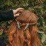 Turquoise Crystal Hair Clip Set Of Two, thumbnail 1 of 5