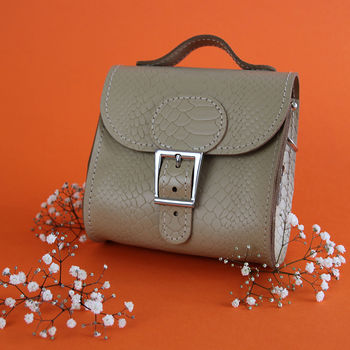 Leather Mini Crossbody Handbag, 3 of 5