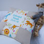Jungle Name And Date Cushion, thumbnail 6 of 6