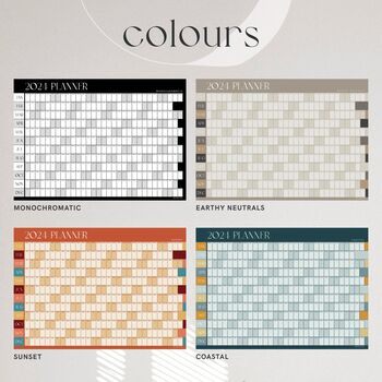 2024 Wall Planner Calendar A2 Coastal Blues, 2 of 3