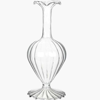 Frilled Clear Vase Two Sizes, 3 of 3
