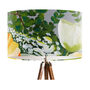 Modern Floral Yellow White Lampshade, thumbnail 2 of 4