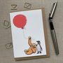 Personalised Sloth And Penguin Birthday Card, thumbnail 1 of 4