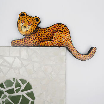 Hand Painted Cheetah Door Topper, 3 of 4