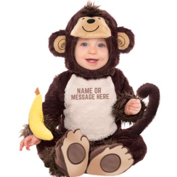 Personalised Baby's Monkey Costume, 2 of 7